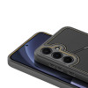 Dux Ducis Rafi II dėklas Samsung Galaxy S25 su stovu ir piniginėle, juodas