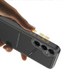 Dux Ducis Rafi II dėklas Samsung Galaxy S25 su stovu ir piniginėle, juodas