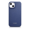 iCarer CE Premium Leather Folio Case magnetinis atverčiamas dėklas, skirtas iPhone 14 Plus, MagSafe, mėlynas (WMI14220715-BU)