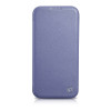 iCarer CE Premium Leather Folio Case odinis dėklas, skirtas Apple iPhone 14 Pro Max, MagSafe, šviesiai violetinis (ICR419)