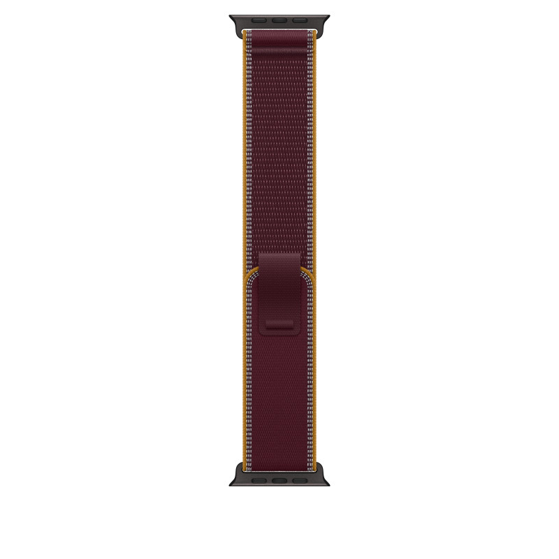 Apple Trail Loop išmaniojo laikrodžio dirželis 49 mm, bordo spalvos, M/L, juodo titano apdaila, MKA94ZM/A