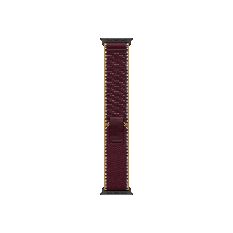 Apple Trail Loop išmaniojo laikrodžio dirželis 49 mm, bordo spalvos, M/L, juodo titano apdaila, MKA94ZM/A