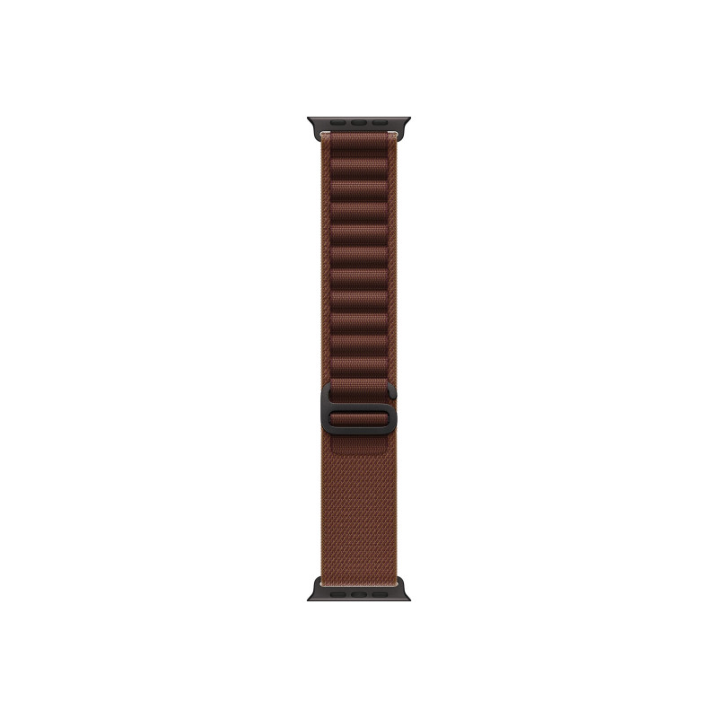Apple Alpine Loop išmaniojo laikrodžio dirželis 49 mm, bordo spalvos, didelis dydis, juodo titano apdaila, MKF24ZM/A