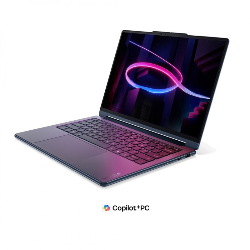 Lenovo Yoga 9i 2-in-1 Aura Edition 14IPH11 83SE001XPB nešiojamasis kompiuteris, 14" 2,8K OLED jutiklinis ekranas, Intel Core Ultra 7 355, 32 GB RAM, 512 GB SSD, mėlynas