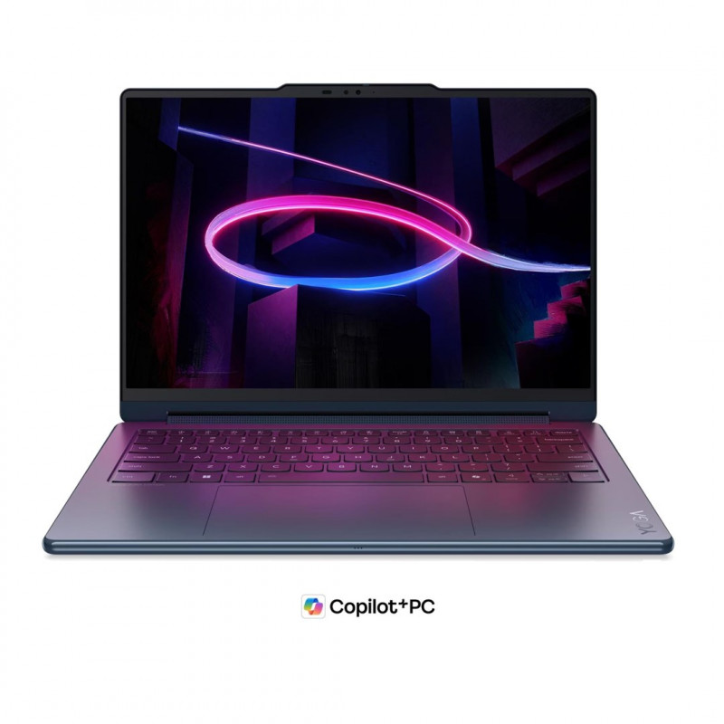 Lenovo Yoga 9i 2-in-1 Aura Edition 14IPH11 83SE001XPB nešiojamasis kompiuteris, 14" 2,8K OLED jutiklinis ekranas, Intel Core Ultra 7 355, 32 GB RAM, 512 GB SSD, mėlynas