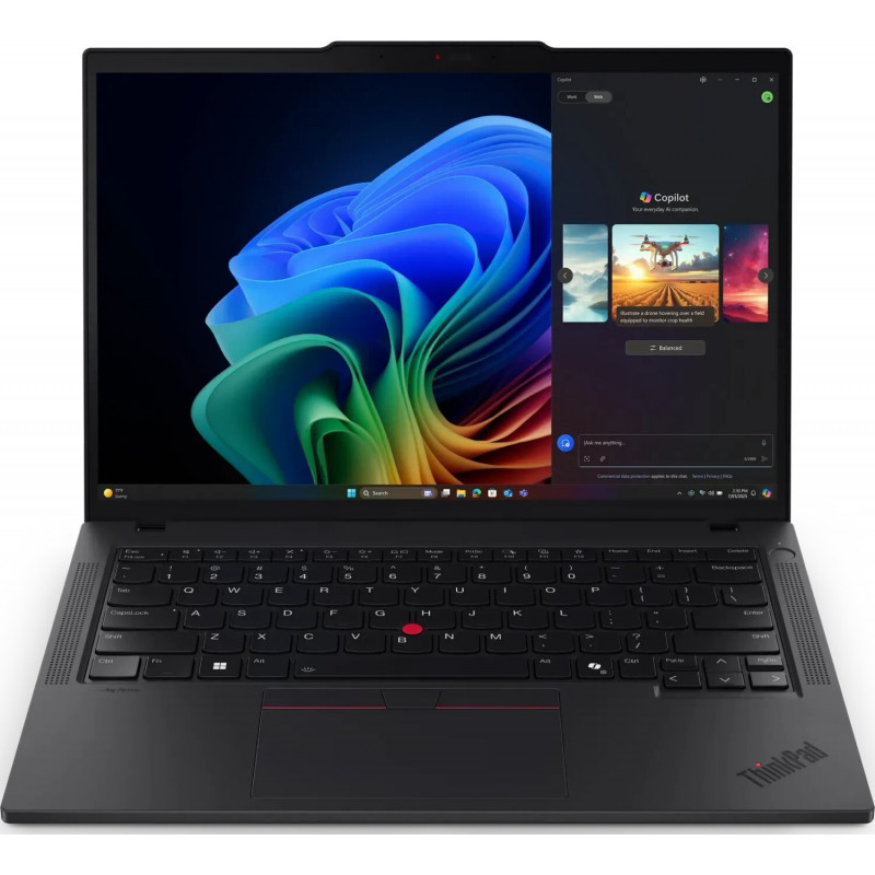 Lenovo ThinkPad T14 Gen 6 21QG00DAGE nešiojamasis kompiuteris, 14" WUXGA, Intel Core Ultra 5 228V, 32 GB RAM, 512 GB SSD, Windows 11 Pro, juodas