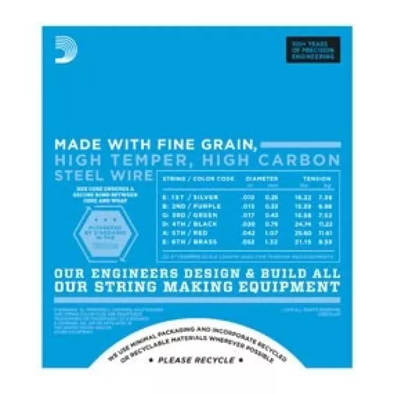 Daddario D'Addario EXL140 elektrinės gitaros stygos, 10–52
