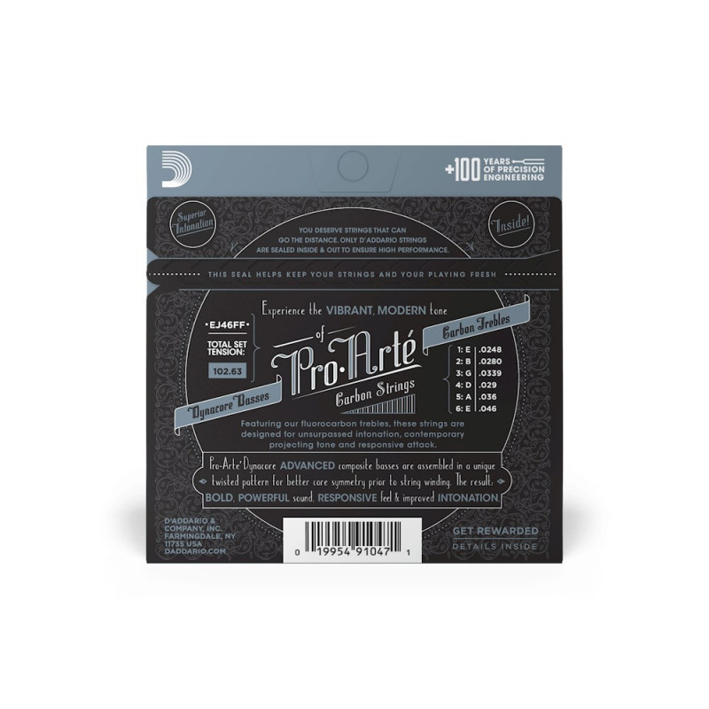 Daddario D'Addario EJ46FF Pro-Arté Carbon klasikinės gitaros stygos