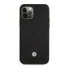 BMW BMHCP12LRSWPK Perforate odinis kietasis dėklas, skirtas Apple iPhone 12 Pro Max, juodas