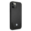 BMW BMHCP12LRSWPK Perforate odinis kietasis dėklas, skirtas Apple iPhone 12 Pro Max, juodas