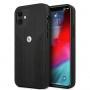 BMW BMHCP12SRSPPK Curve Perforate odinis kietasis dėklas, skirtas Apple iPhone 12 mini, juodas