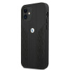 BMW BMHCP12SRSPPK Curve Perforate odinis kietasis dėklas, skirtas Apple iPhone 12 mini, juodas