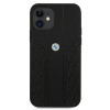 BMW BMHCP12SRSPPK Curve Perforate odinis kietasis dėklas, skirtas Apple iPhone 12 mini, juodas