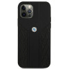BMW BMHCP12LRSPPK Curve Perforate odinis kietasis dėklas, skirtas Apple iPhone 12 Pro Max, juodas