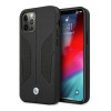 BMW BMHCP12LRSCSK Perforate Sides odinis kietasis dėklas, skirtas Apple iPhone 12 Pro Max, juodas