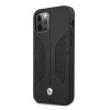 BMW BMHCP12LRSCSK Perforate Sides odinis kietasis dėklas, skirtas Apple iPhone 12 Pro Max, juodas