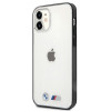 BMW BMHCP12SMBTOK Sandblast kietasis dėklas, skirtas Apple iPhone 12 mini, skaidrus
