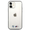 BMW BMHCP12SMBTOK Sandblast kietasis dėklas, skirtas Apple iPhone 12 mini, skaidrus
