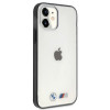 BMW BMHCP12SMBTOK Sandblast kietasis dėklas, skirtas Apple iPhone 12 mini, skaidrus