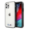 BMW BMHCP12LMBTOK Sandblast kietasis dėklas, skirtas Apple iPhone 12 Pro Max, skaidrus