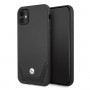 BMW BMHCN61RSWPK Leather Perforate kietasis dėklas, skirtas Apple iPhone 11, juodas