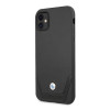 BMW BMHCN61RSWPK Leather Perforate kietasis dėklas, skirtas Apple iPhone 11, juodas