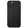 Mercedes-AMG AMHCP13MDOLBK Leather Hot Stamped kietasis dėklas, skirtas Apple iPhone 13, juodas
