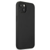 Mercedes-AMG AMHCP13MDOLBK Leather Hot Stamped kietasis dėklas, skirtas Apple iPhone 13, juodas