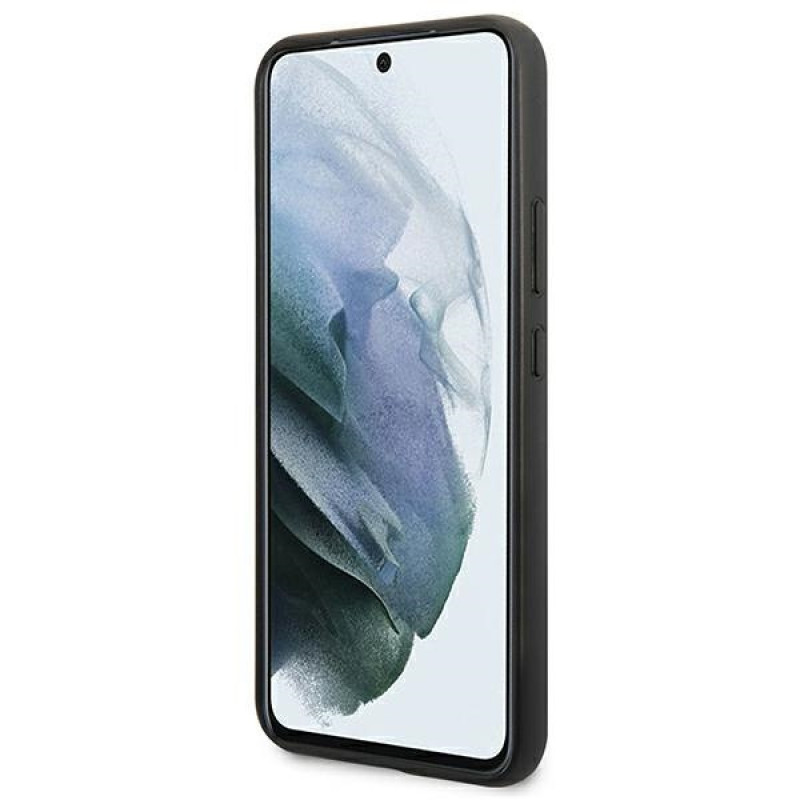BMW BMHCS22MPUCARTCBK kietas dėklas Samsung Galaxy S22+, M Collection Triangles, juodas