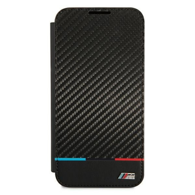 BMW BMBKS22MPUCARTCBK atverčiamas dėklas Samsung Galaxy S22+, M Collection Triangles, juodas