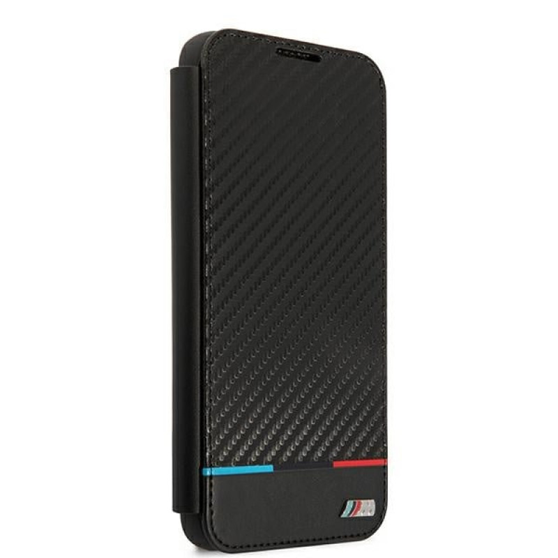 BMW BMBKS22MPUCARTCBK atverčiamas dėklas Samsung Galaxy S22+, M Collection Triangles, juodas