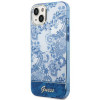Guess GUHCP14MHGPLHB kietas dėklas Apple iPhone 14 Plus / 15 Plus, Porcelain Collection, mėlynas
