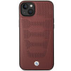 BMW BMHCP14S22RPSR dėklas, skirtas iPhone 14, bordo, Leather Seats Pattern