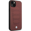 BMW BMHCP14S22RPSR dėklas, skirtas iPhone 14, bordo, Leather Seats Pattern