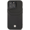 BMW BMHCP14L22RSEPK dėklas, skirtas iPhone 14 Pro, juodas, Leather Card Slot