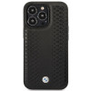 BMW BMHMP14X22RFGK Leather Diamond Pattern MagSafe dėklas telefonui Apple iPhone 14 Pro Max 6,7″, juodas