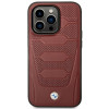 BMW BMHMP14L22RPSR Leather Seats Pattern MagSafe dėklas telefonui Apple iPhone 14 Pro 6,1″, bordo
