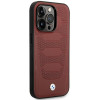 BMW BMHMP14L22RPSR Leather Seats Pattern MagSafe dėklas telefonui Apple iPhone 14 Pro 6,1″, bordo