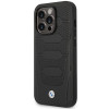BMW BMHMP14L22RPSK Leather Seats Pattern MagSafe dėklas telefonui Apple iPhone 14 Pro 6,1″, juodas
