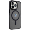 BMW BMHMP14XDSLK Signature MagSafe kietas dėklas, skirtas Apple iPhone 14 Pro Max, juodas