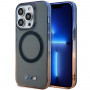 BMW BMHMP14LHTGE Gradient Bumper MagSafe kietas dėklas, skirtas Apple iPhone 14 Pro, pilkas