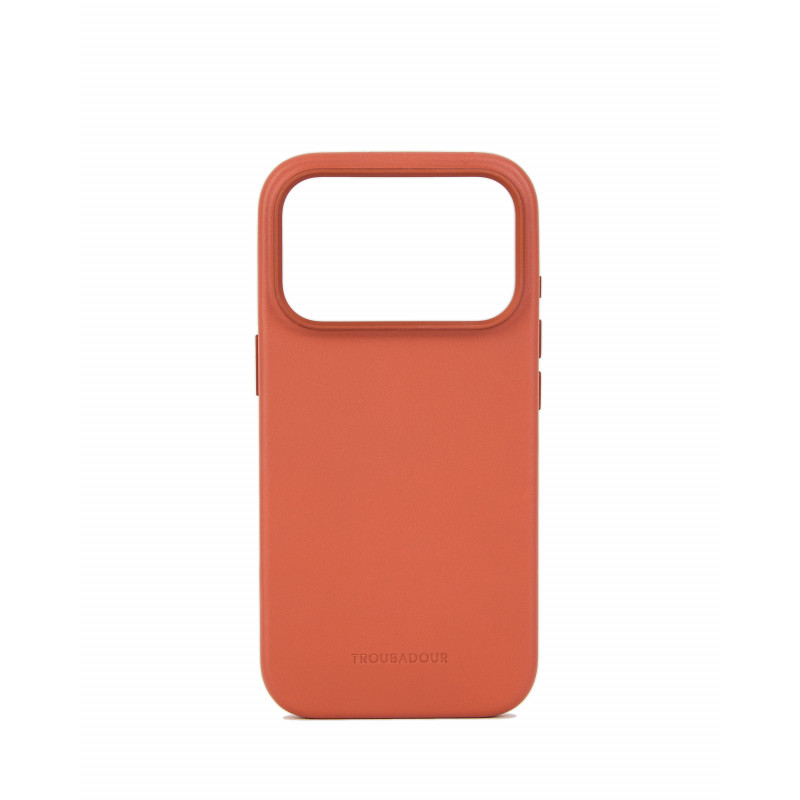Mujjo Troubadour odinis dėklas Apple iPhone 18 Pro / 17 Pro, MagSafe, terakotos spalvos