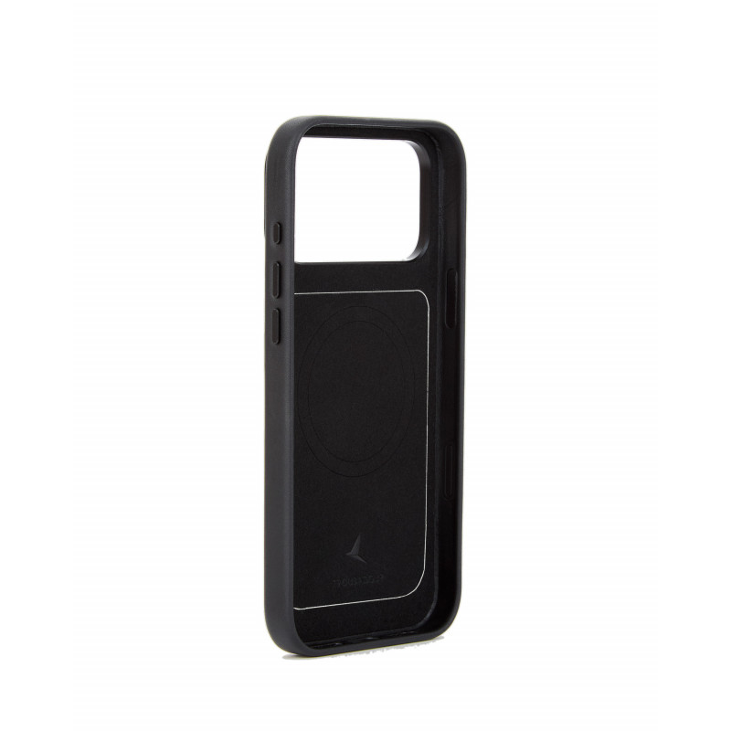 Mujjo Troubadour Modular Leather Case odinis dėklas Apple iPhone 18 Pro Max / 17 Pro Max, MagSafe, juodas