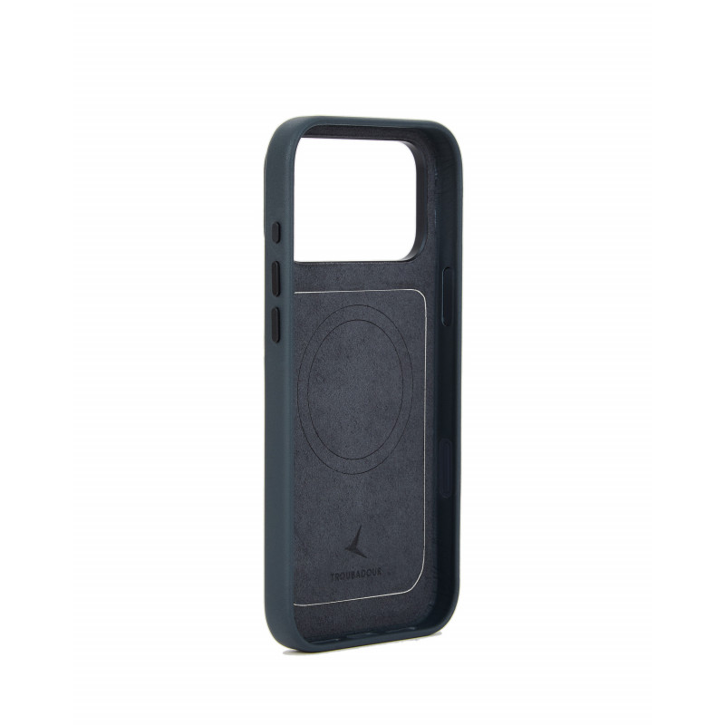 Mujjo Troubadour Modular Leather Case odinis dėklas Apple iPhone 18 Pro Max / 17 Pro Max, MagSafe, bazalto spalvos