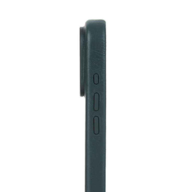 Mujjo Troubadour Modular Leather Case odinis dėklas Apple iPhone 18 Pro Max / 17 Pro Max, MagSafe, obsidiano žalias