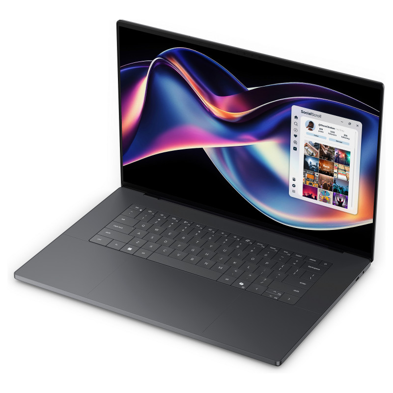 Dell XPS 16 DA16260-945YK 16 colių jutiklinis nešiojamasis kompiuteris, Intel Core Ultra X9 388H, 32 GB RAM, 1 TB SSD, Windows 11 Home, grafito spalvos