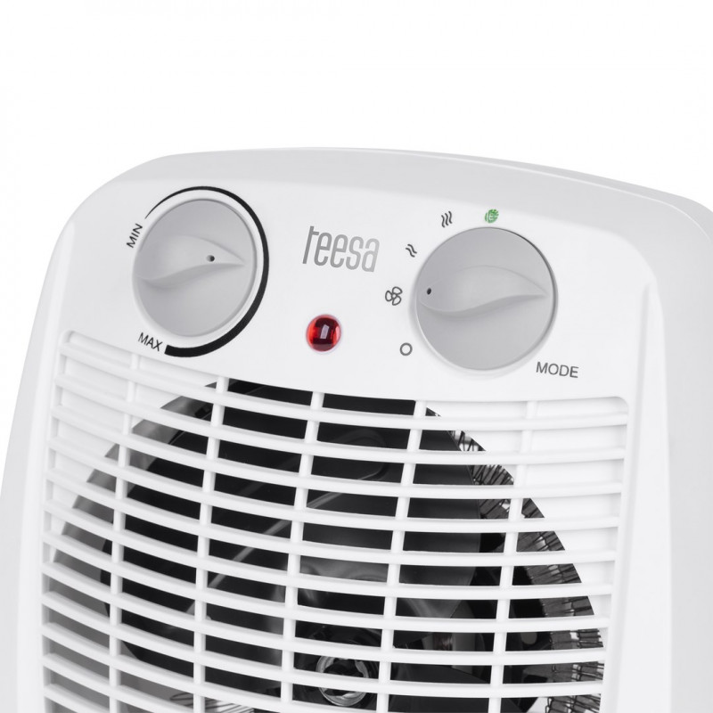Teesa TSA8059 šildytuvas su ventiliatoriumi, 0,8/1,2/2 kW, baltas