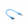 Lanberg PCF6-10CC-0025-B Cat6 F/UTP komutacinis kabelis, 0,25 m, mėlynas