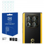 3MK Lens Protection Xiaomi POCO X7 kameros objektyvo hibridinis apsauginis stiklas (4 vnt.)