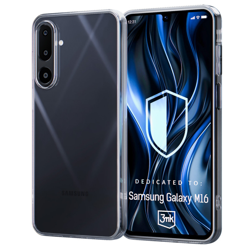 3MK Clear Case dėklas Samsung Galaxy M16 5G, skaidrus